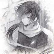 小清新男生素描头像 醉挽清风已成空