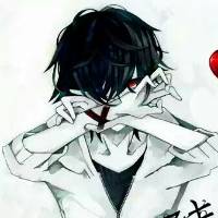 qq头像动漫男生颓废 旧岛少年猫与梦