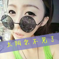 非主流戴眼镜女生头像