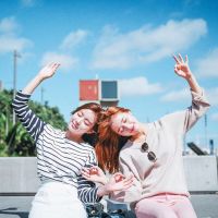 韩系小清新闺蜜头像吧 一起笑一起闹