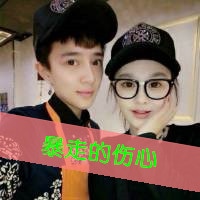 qq情侣头像一男一女带字的 眼泪只是一种无奈