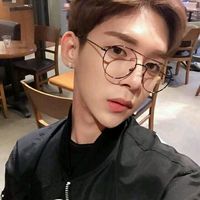 男生灰色头像侧脸韩版