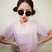 戴墨镜女头像 十里桃林醉春光