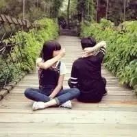 小清新情侣头像森系一左一右