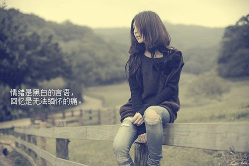 带字的唯美图片女生