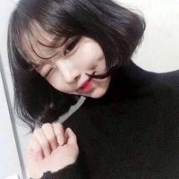 可爱的短发美女头像 韩范短发女生头像