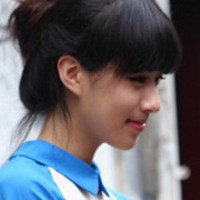 穿校服的校园女生带字头像