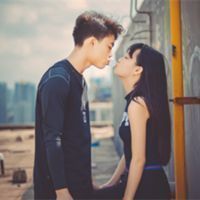 接吻情侣头像 亲嘴情侣头像