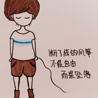 漂亮的手绘女生头像 可爱卡通版