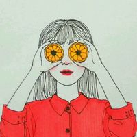 漂亮的手绘女生头像 可爱卡通版