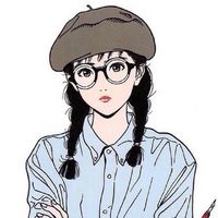 漂亮的手绘女生头像 可爱卡通版