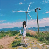 不带字的唯美小清新女生背影头像