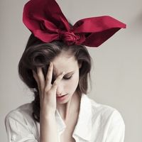 唯美的欧美长发女生头像