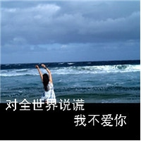 非主流个性带字情侣头像