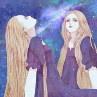 手绘卡通qq头像 qq手绘头像卡通女生