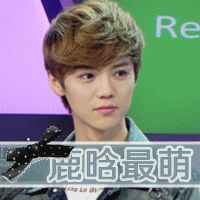鹿晗帅气乖萌头像_卖萌的男神