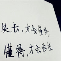 唯美的手写文字头像_人生若只如初见