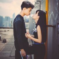 qq情侣好看的意境头像_甜蜜幸福的情侣