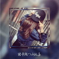 qq头像女生带字画中画
