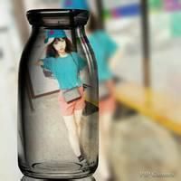 女生扣扣头像画中画