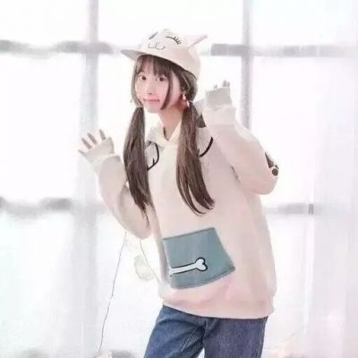 闺蜜一左一右萌头像不带字