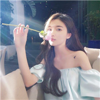 女生小清新长发头像