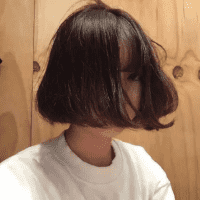 短发小清新女生头像