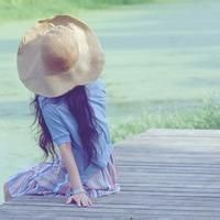 非主流女生头像背影