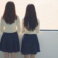 清纯唯美两闺蜜头像