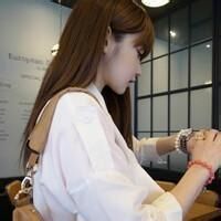 小清新唯美女生侧脸头像