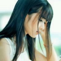 小清新唯美女生侧脸头像