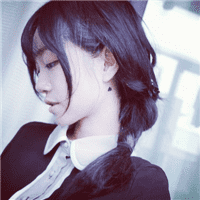 小清新唯美女生侧脸头像