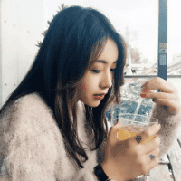 小清新唯美女生侧脸头像