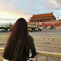 qq女生头像长发背影