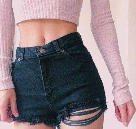 牛仔裤小蛮腰美女图片