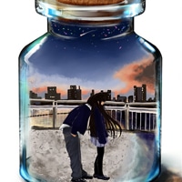 唯美瓶中画卡通头像