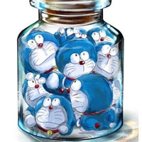 唯美瓶中画卡通头像