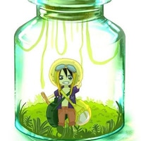 唯美瓶中画卡通头像
