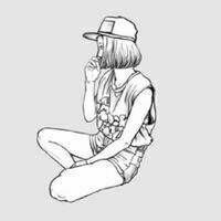 个性时尚女生卡通头像