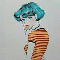 个性时尚女生卡通头像