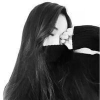 黑白头像侧脸女生
