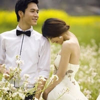 精选情侣婚纱照头像大全