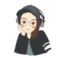 戴帽子女生卡通头像
