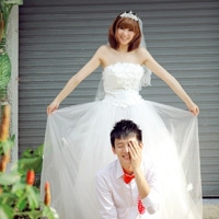 qq情侣婚纱照头像