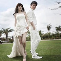 情侣唯美婚纱头像一对