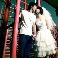 情侣唯美婚纱头像一对