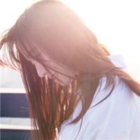 侧脸女生头像唯美