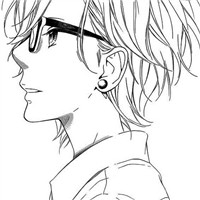 戴眼镜的漫画男生头像