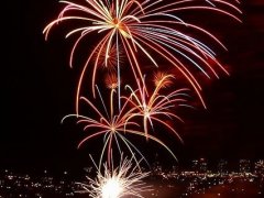 放烟花的唯美图片 唯美新年烟花图片