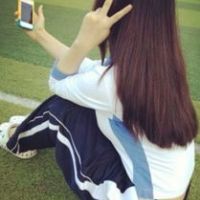 唯美女生头像背影侧面